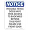 Signmission OSHA Notice Sign, 14" Height Rigid Plastic, Invisible Fence Dogs Have Free Sign, Portrait OS-NS-P-1014-V-13719 - alternate 1